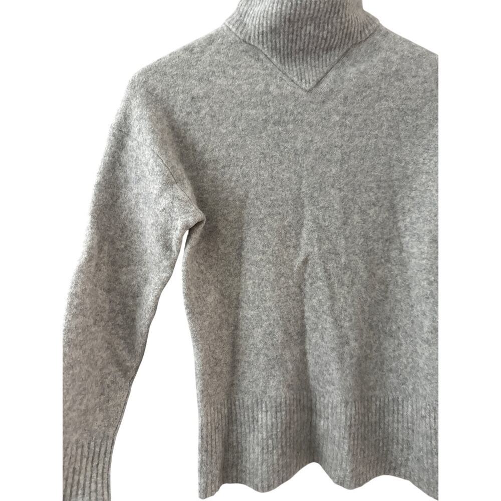 Everlane The Cozy Stretch Mockneck Wool Yak Hair Pullover Sweater Gray Size XS - Picture 6 of 10